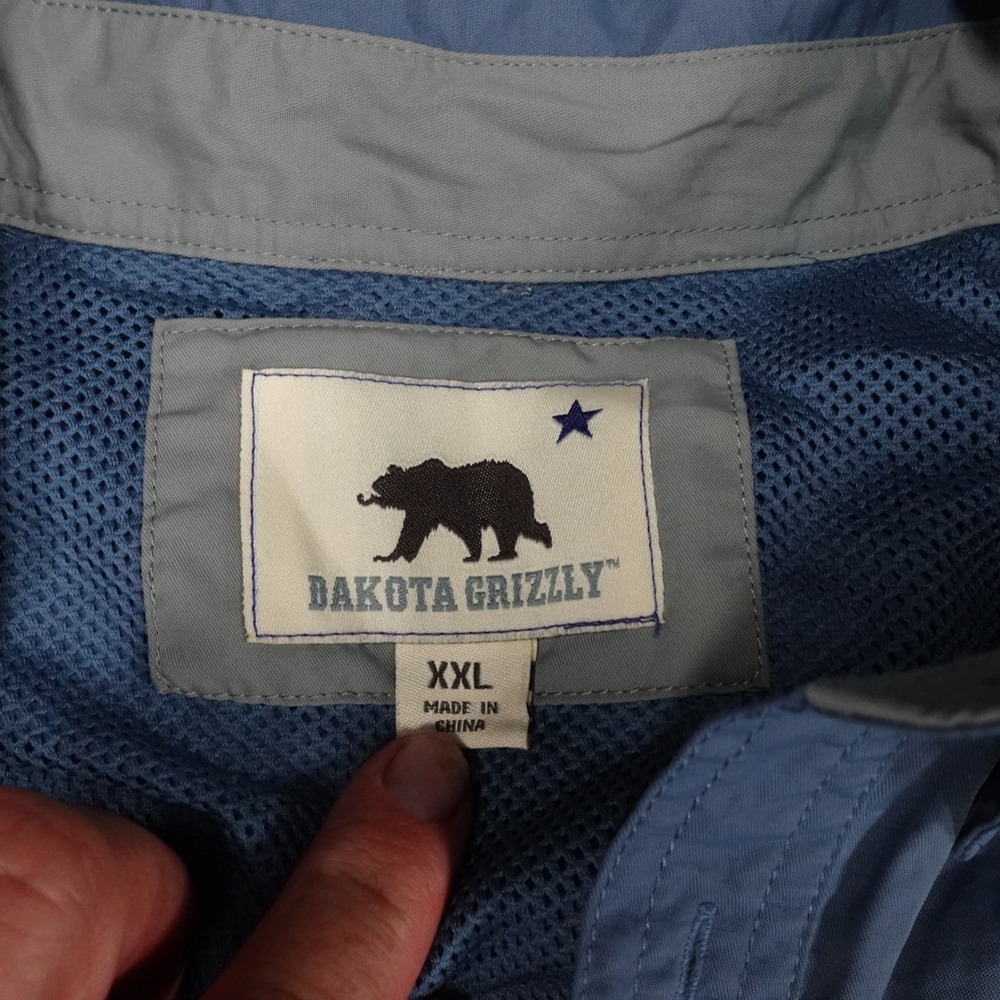 Dakota Grizzly Mens XXL Lot of 3 Nylon Fishing Shirts Blue Grey Long Sleeve PFG - Picture 4 of 12